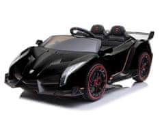 Lean-toys Auto Na Akumulátor Lamborghini Veneno Černé