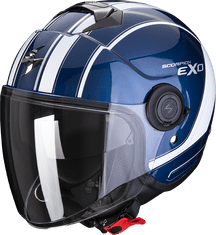 SCORPION Moto přilba EXO-CITY SCOOT tmavě modro/bílá XS