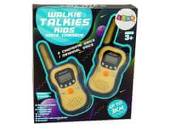 Lean-toys Walkie Talkies Pro Děti Žlutá