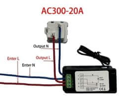 HADEX Wattmetr a měřič spotřeby elektrické energie KWS-AC300 20A
