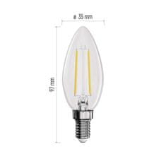 Emos LED žárovka Filament svíčka / E14 / 1,8 W (25 W) / 250 lm / neutrální bílá