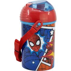 Stor Láhev na pití Spiderman Midnight Pop up 450ml