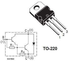 HADEX BDW93C N darl. 100V/12A 80W TO220