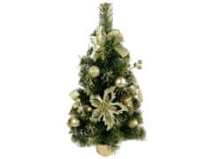 sarcia.eu Umělý vánoční stromek se zlatými ozdobami v květináči o průměru 60 cm 