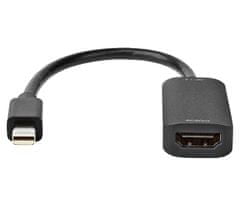 Nedis redukční kabel/ Mini DisplayPort zástrčka - HDMI zásuvka/ černý/ blistr/ 20 cm