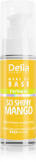 DELIA Delia Cosmetics Veganská rozjasňující a revitalizační báze pod make-up So Shiny Mango 30 ml