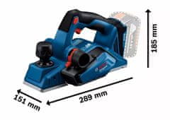 BOSCH Professional  akumulátorový hoblík Portable Planer GHO 185-LI (0.601.5B5.021)