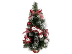 sarcia.eu Umělý vánoční stromek s červenými ozdobami v květináči 60 cm 