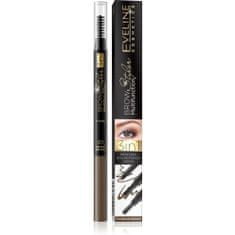 OEM Eveline Brow Multifunction Styler Kredka Do Brwi 3W1 Nr 01 Medium Brown 1Szt