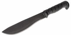 KA-BAR® KB-1248 CUTLASS mačeta 27,8 cm, celočerná, Kraton G, pouzdro Cordura + kůže