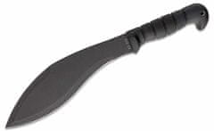 KA-BAR® KB-1249 KUKRI MACHETE mačeta 29,9 cm, celočerná, Kraton, pouzdro Cordura + kůže