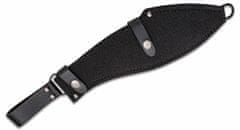 KA-BAR® KB-1249 KUKRI MACHETE mačeta 29,9 cm, celočerná, Kraton, pouzdro Cordura + kůže