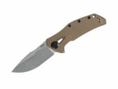 Zero Tolerance ZT-0308 Coyote Tan kapesní taktický nůž 9,5 cm, hnědá, G10, titan, spona