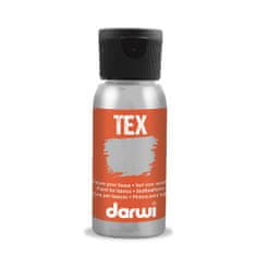 Darwi TEX barva na textil - Metalická stříbrná 50 ml