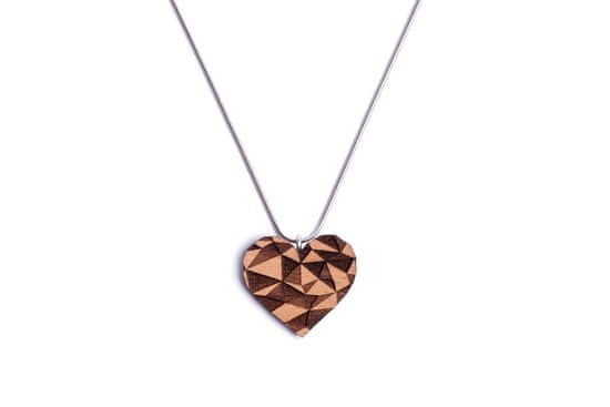 BeWooden Dámský dřevěný přívěsek na krk Love Pendant