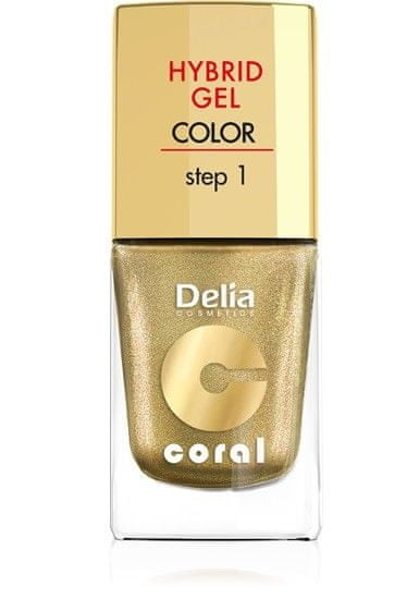 DELIA Coral Hybrid Gel Nail Enamel No 28 Gold 11Ml