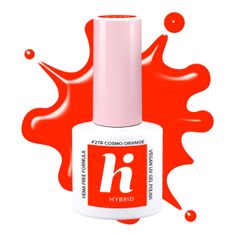 HI HYBRID Hema Free Neon Hybridní lak #278 Cosmo Orange 5ml