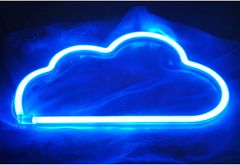 ACA Lightning  Neonová lampička - Mráček, modrá barva, 3x AA baterie