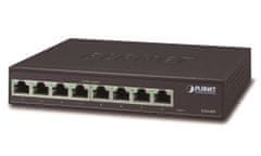 Planet GSD-805v2 switch 10/100/1000 (8x 1000Base-T), VLAN, IEEE 802.3az, ESD+EFT, internal pwr, fanless