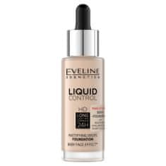 OEM Eveline Liquid Control Hd Face Primer s kapátkem č. 002 Soft Porcelain 32 ml