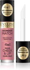 OEM Eveline Wonder Match Tvářenka a rtěnka 4W1 č. 03 4,5 ml