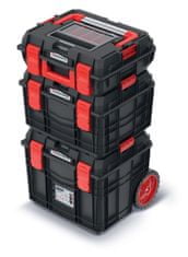 Prosperplast Sada kufrů na nářadí 3 ks CEBLOCCK ALLU LOG 45 x 38 x 84,5 cm černo-červená