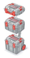 Prosperplast Sada kufrů na nářadí 3 ks CEBLOCCK ALLU LOG 45 x 38 x 84,5 cm šedo-červená