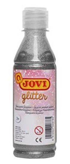 JOVI temperová barva glittrová 250 ml v lahvi stříbrná