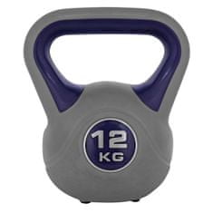 Sportvida Kettlebell pokrytý vinylem činka 12 KG