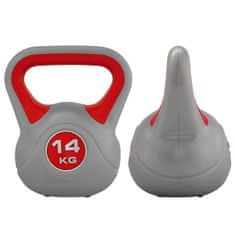 Sportvida Kettlebell pokrytý vinylem činka 14 KG