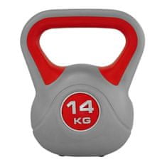 Sportvida Kettlebell pokrytý vinylem činka 14 KG