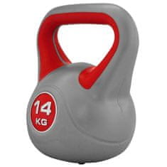 Sportvida Kettlebell pokrytý vinylem činka 14 KG