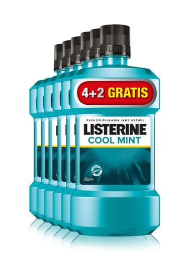 JOHNSON´S Listerine Płyn Coolmint 500ml 4+2