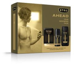 OEM Str 8 Ahead Dárková sada Voda po holení 100 ml+Deo sprej 150 ml+Sprchový gel 250 ml