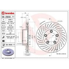 Brembo Brzdové kotouče Porsche BOXSTER (981) S3.4, GTS3.4 - BREMBO