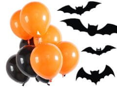 Verk Balonky Halloween černé a oranžové 20 ks