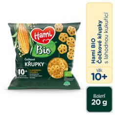 Hami BIO Křupky čočkové s lahodnou kukuřicí 20 g, 10+