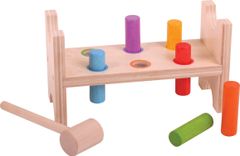 Bigjigs Toys Dřevěná dětská zatloukačka BJ multicolor