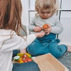 Bigjigs Toys Dřevěné krájecí ovoce v krabičce FRUIT