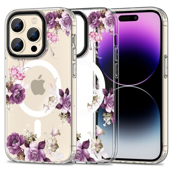 Tech-protect Magmood MagSafe kryt na iPhone 15 Pro Max, spring floral