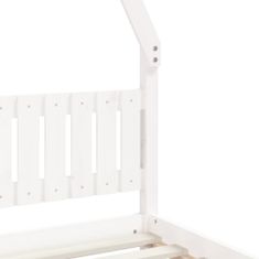 Vidaxl Dětská postel bílá 80 x 160 cm masivní borové dřevo