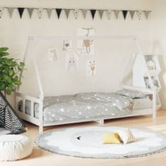 shumee VidaXL Rám dětské postele, Bílá, 90x190 cm, Borové dřevo