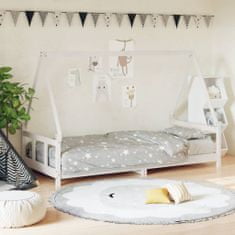 Greatstore Dětská postel bílá 90 x 200 cm masivní borové dřevo