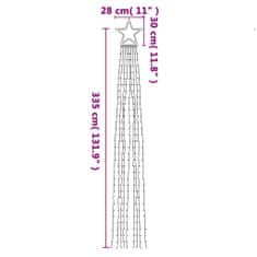 Vidaxl Světla na vánoční stromek 320 modrých LED 375 cm