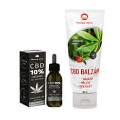 Pharma Activ CBD 10% Organic 1000mg Full Spectrum 10ml + CBD balzám 100ml