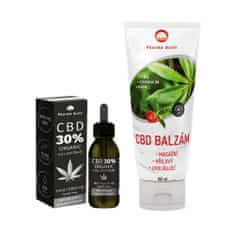 Pharma Activ CBD 30% Organic 3000mg Full Spectrum 10ml + CBD balzám 100ml