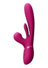 VIVE Vive Kura Thrusting G Spot with Flapping Tongue and Pulse Wave Stimulator Pink