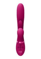 VIVE Vive Kura Thrusting G Spot with Flapping Tongue and Pulse Wave Stimulator Pink