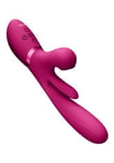 VIVE Vive Kura Thrusting G Spot with Flapping Tongue and Pulse Wave Stimulator Pink