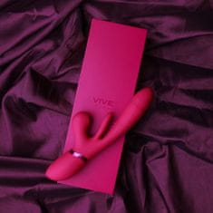 VIVE Vive Kura Thrusting G Spot with Flapping Tongue and Pulse Wave Stimulator Pink